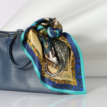 Carré en soie – Collaboration Doriane Malige x Maison S·T