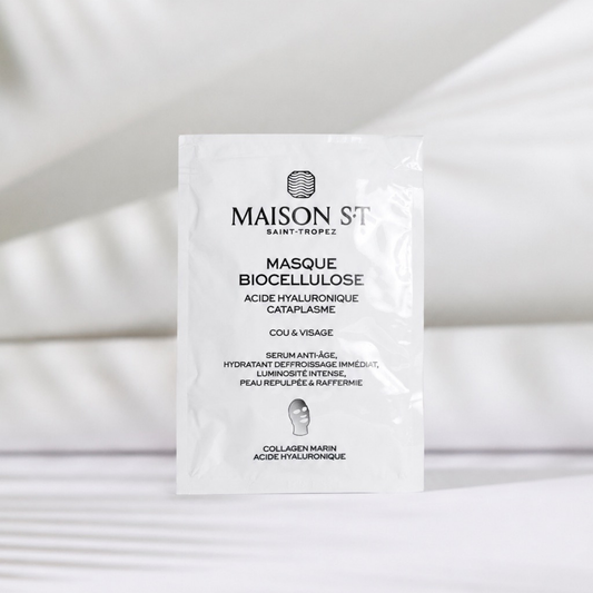 Masque Biocellulose Hydratant – Visage & Cou