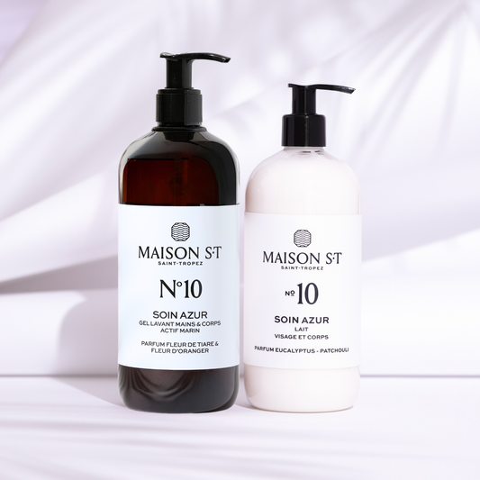 Duo Soin Azur N°10 – Gel Lavant & Lait Corps au Karité