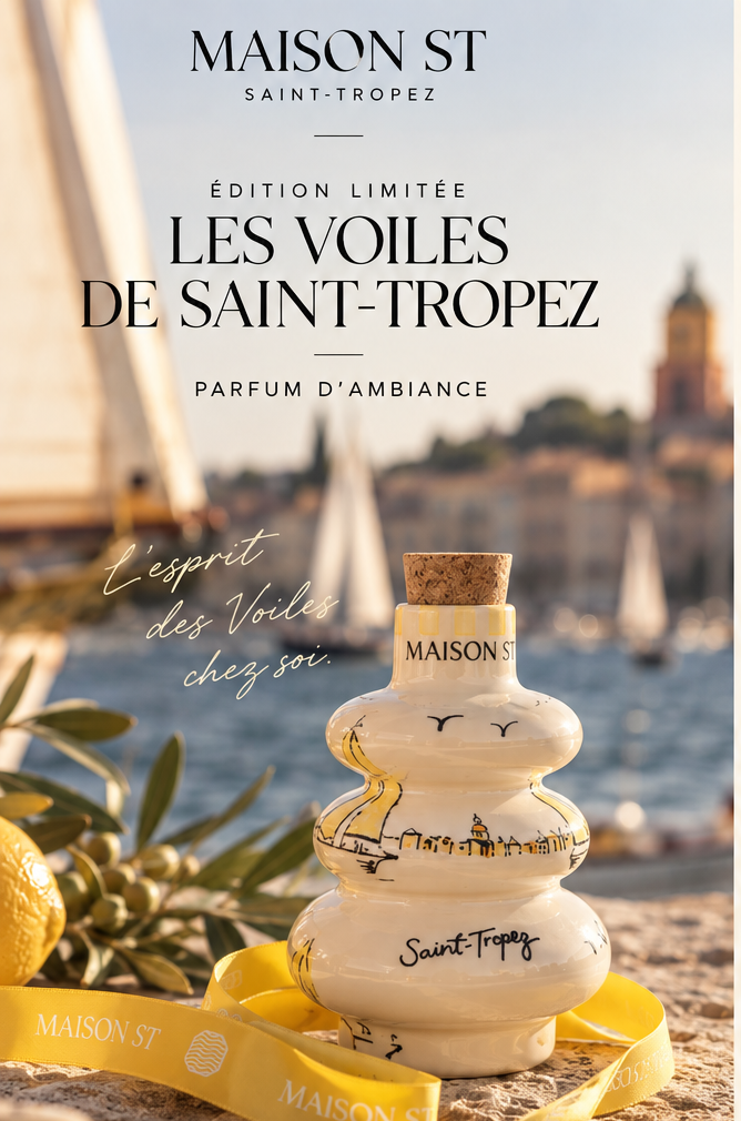 Diffuseur en céramique 250 Ml LES VOILES DE SAINT-TROPEZ — ÉDITION LIMITÉE