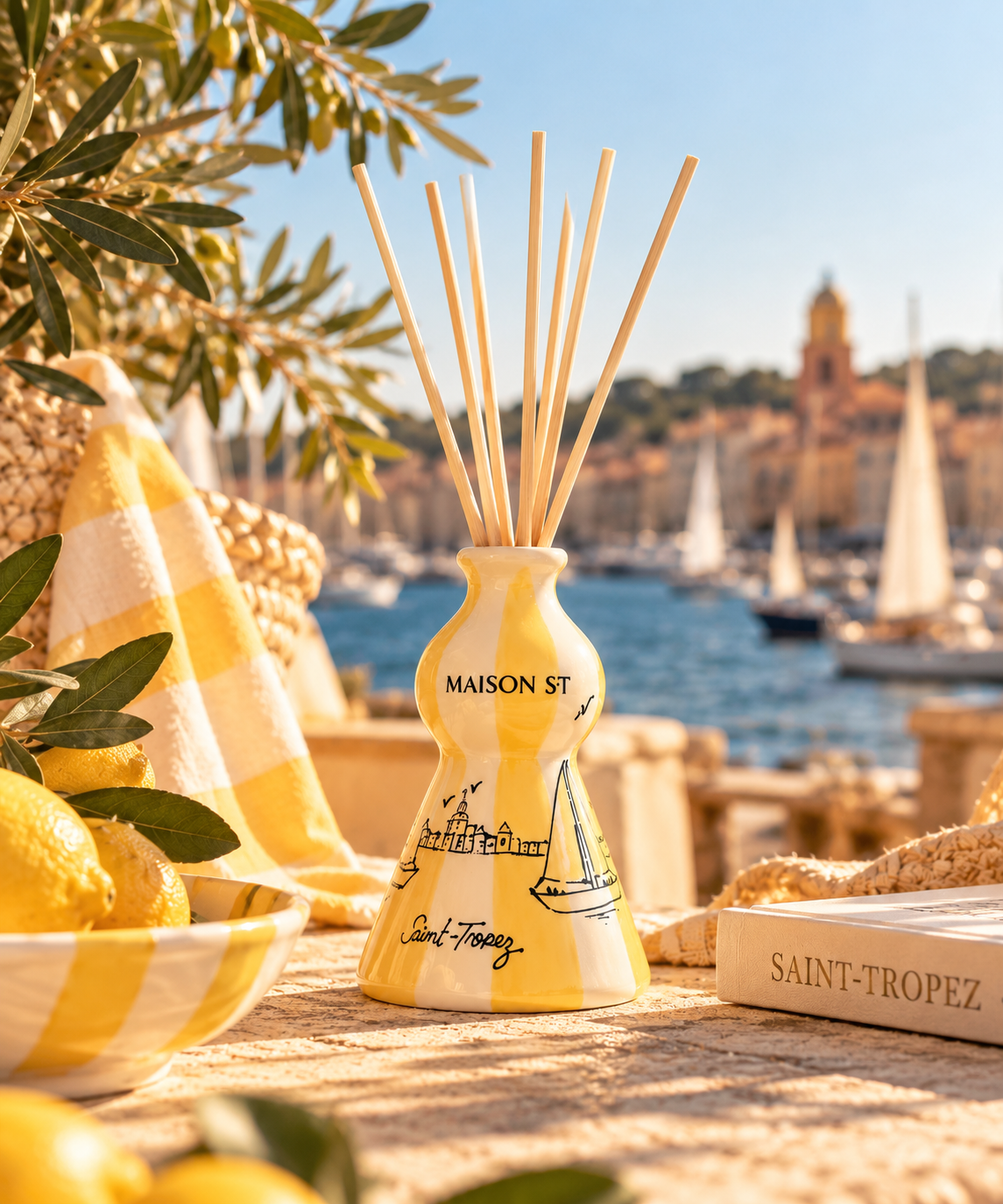 Diffuseur en céramique 250 Ml LES VOILES DE SAINT-TROPEZ — ÉDITION LIMITÉE
