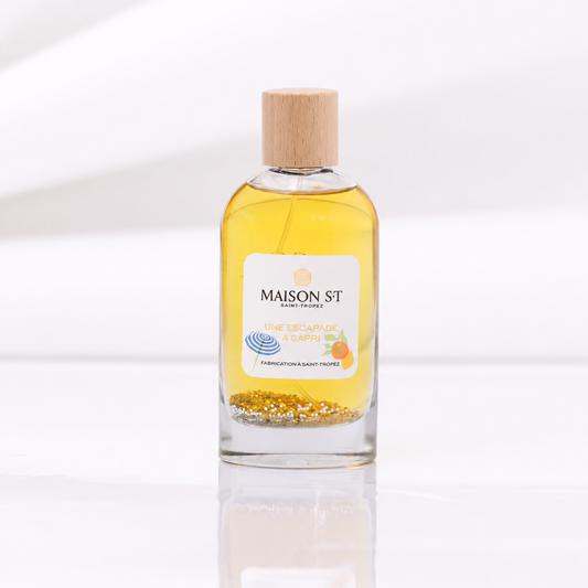 Une escapade à Capri, parfum 100 ml avec bouchon en bois clair