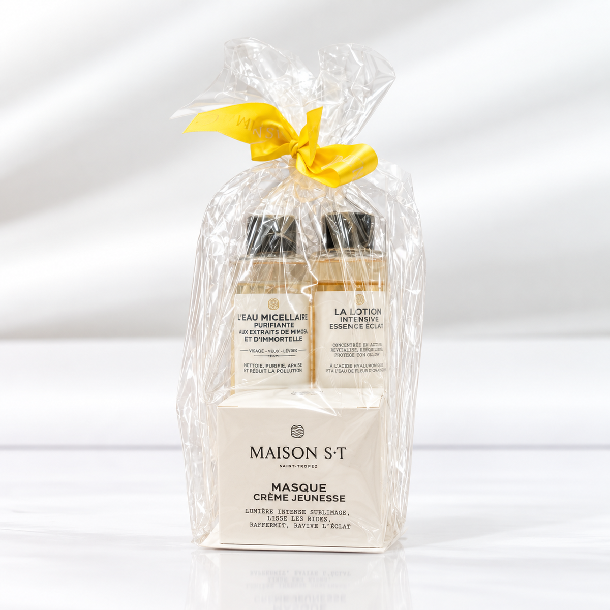 Kit découverte beauté MAISON ST avec Masque crème jeunesse, La Lotion et Eau micellaire