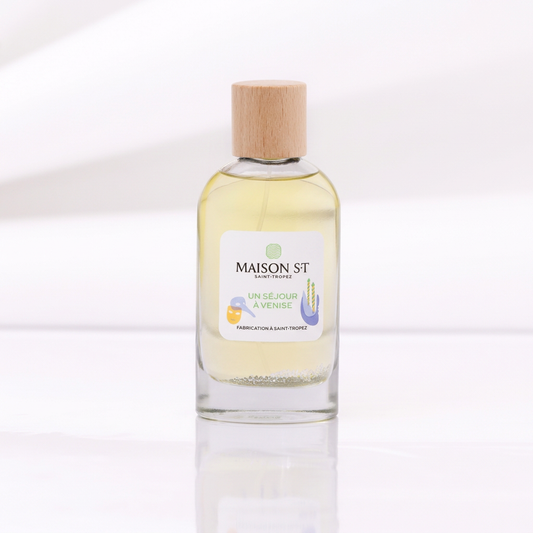 Un séjour à Venise, parfum 100 ml avec bouchon en bois clair